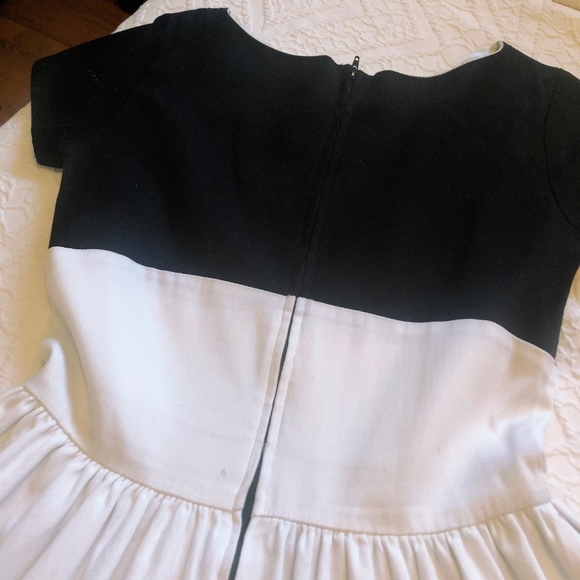 Pinup Girl Clothing Black White Amanda Swing Dress - Picture 6 of 6